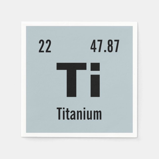 Customize this Chemistry Element Napkins (Front)