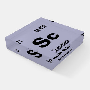 Customize this Chemistry Element Paperweight