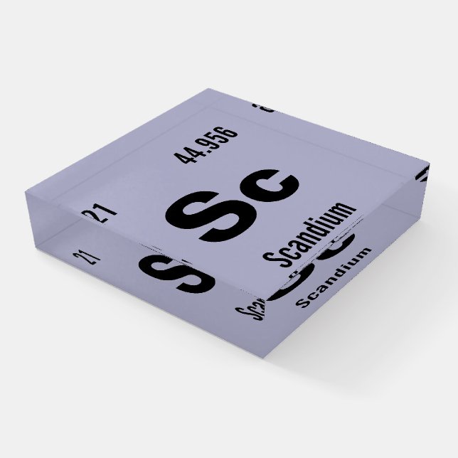 Customize this Chemistry Element Paperweight (Angled)