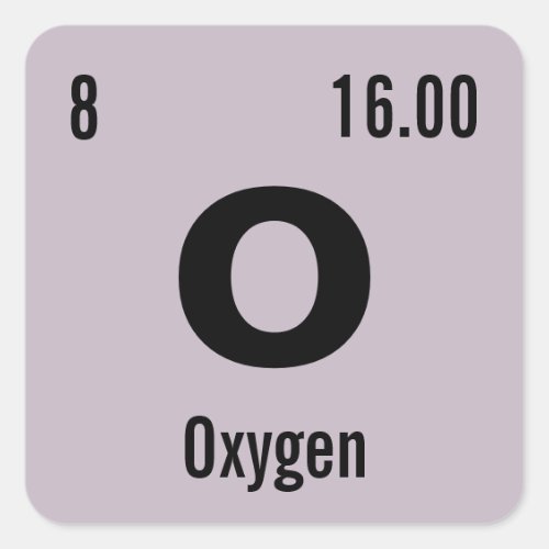 Customize this Chemistry Element Square Sticker