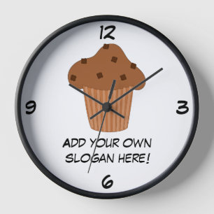 Customize this Choc Chip Muffin graphic Clock