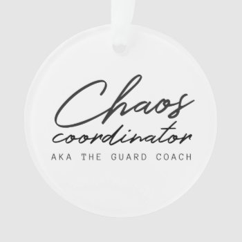 Customize This Color Guard Coach Ornament by ColorguardCollection at Zazzle