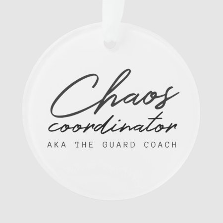 Customize This Color Guard Coach Ornament