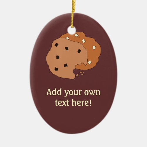 Customize this Cookies graphic Ceramic Ornament