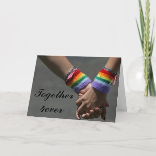 Customize This Cute Lesbian Card _ Together 4ever