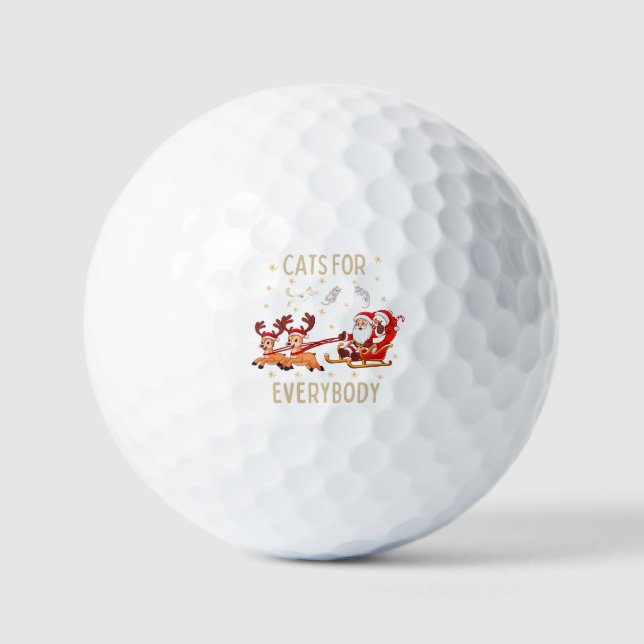 Customize This Design: Cats for Everybody Golf Balls (Front)