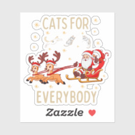 Customize This Design: Cats for Everybody Sticker