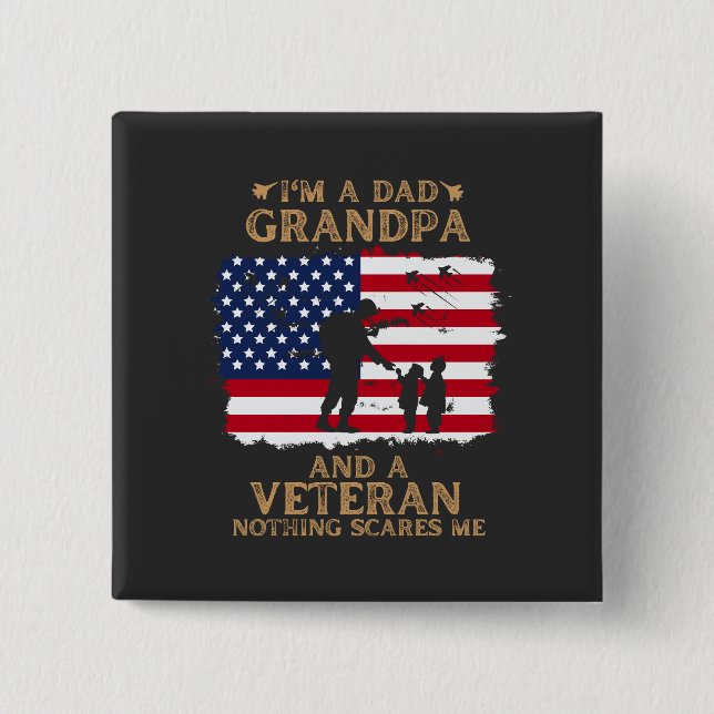 Customize This Design: I'm a Dad Grandpa  Button (Front)