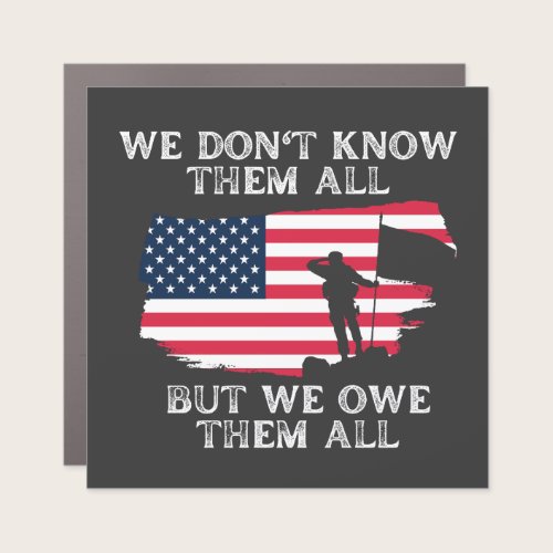 Customize This Design: We Don't Know Them All Car Magnet