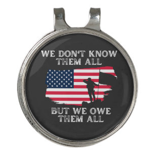 Customize This Design: We Don't Know Them All Golf Hat Clip