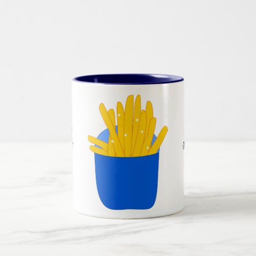 Customize this French Fries graphic Two_Tone Coffee Mug