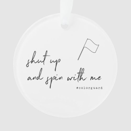 Customize This Funny Color Guard Ornament