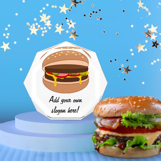 Customize this Hamburger graphic Acrylic Award (Creator Uploaded)