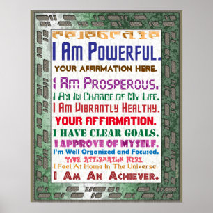 Customize this High Tech Affirmation Poster