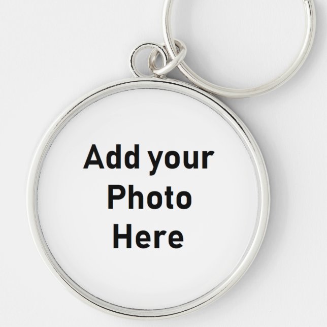 Customize this Large Round Photo Keychain (Front)