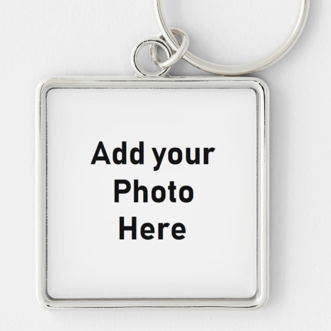Customize this Large Square Photo Keychain (Front)