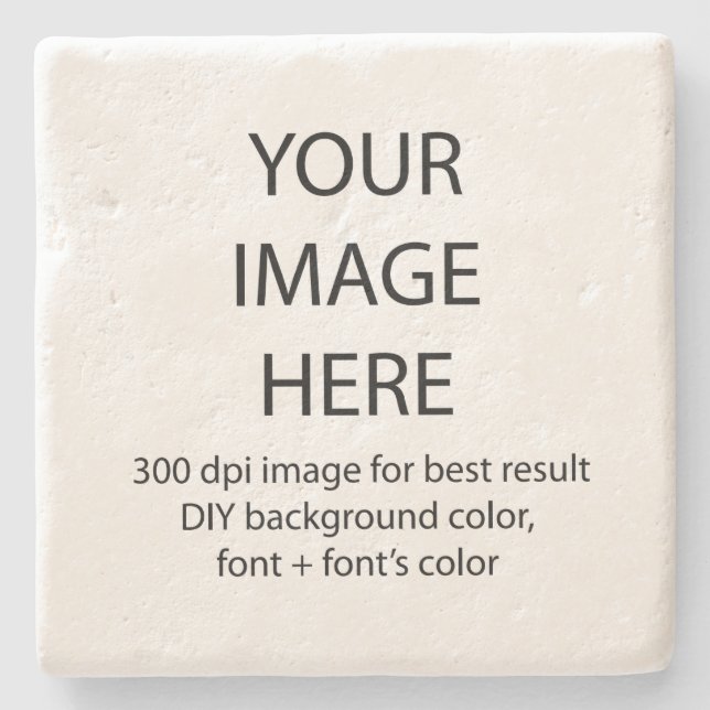 customize this limestone coaster (Front)