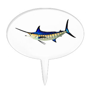 Customize this Marlin with your Boat Name Cake Topper