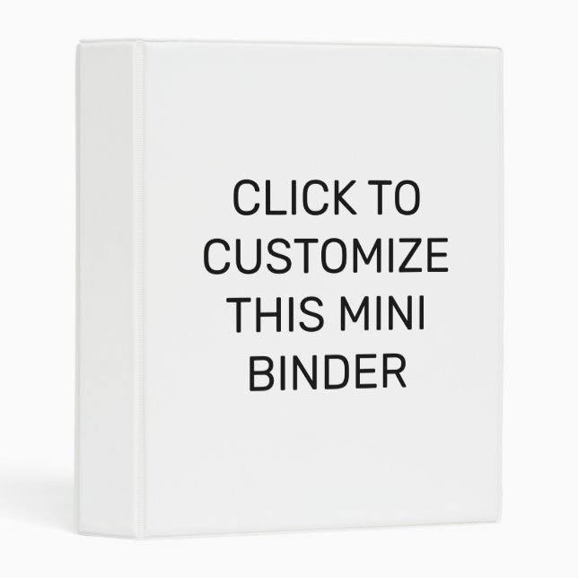 CUSTOMIZE THIS MINI BINDER (Front/Spine)