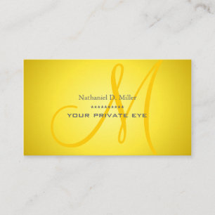 Customize this monogram business card