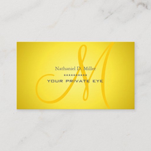 Customizable Customize this monogram business card