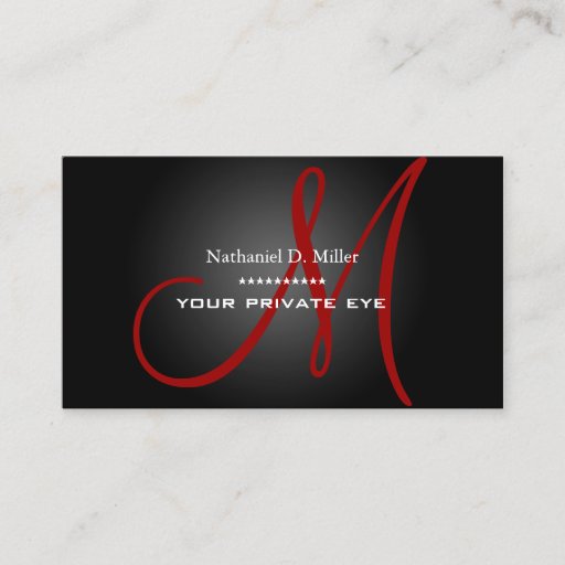 Customizable Customize this monogram business card