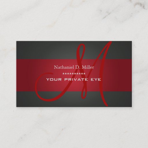 Customizable Customize this monogram business card