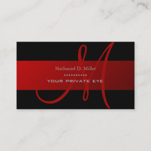 Customize this monogram business card