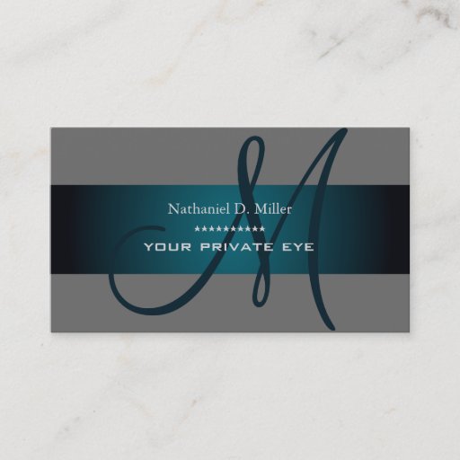 Customizable Customize this monogram business card