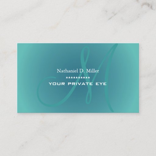 Customizable Customize this monogram business card