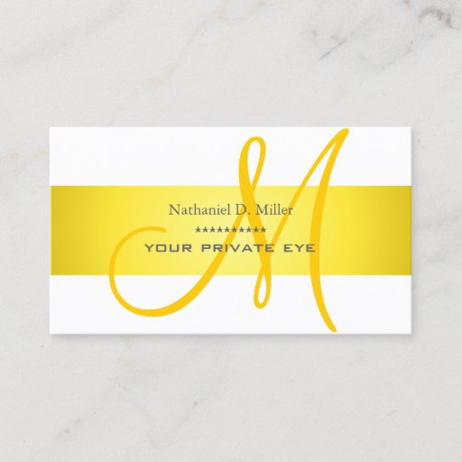 Customizable Customize this monogram business card
