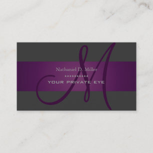 Customize this monogram business card