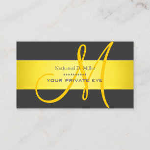 Customize this monogram/diy background color business card