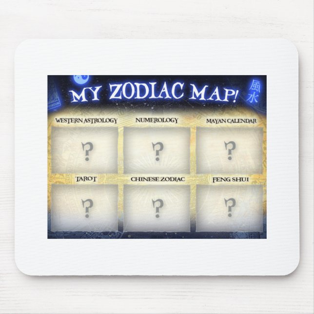 Customize this mousepad at ZodiacMap.com (Front)