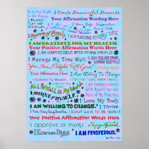 Customize this Organic Affirmation Poster