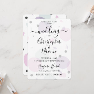 Customize This: Pastel Spots & Shapes Invitation