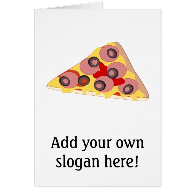 Customize this Pizza Slice graphic Cards (Front)