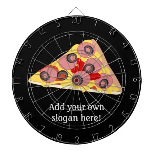 Customize this Pizza Slice graphic Dart Board