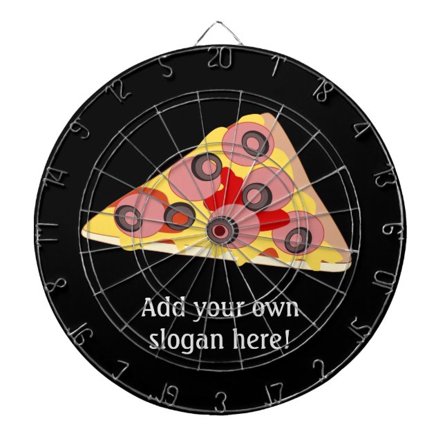 Customize this Pizza Slice graphic Dart Board (Front)