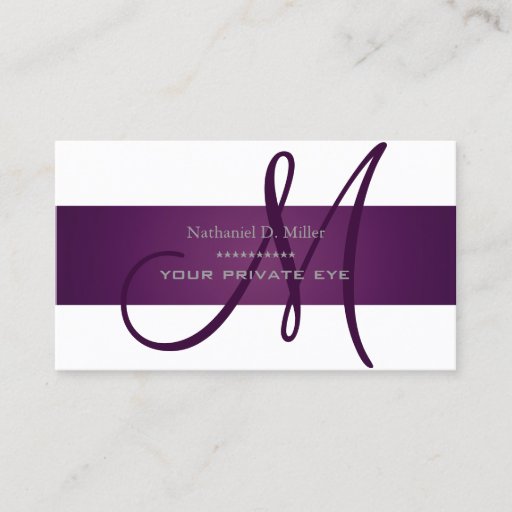 Customizable Customize this monogram/DIY background color Business Card Template