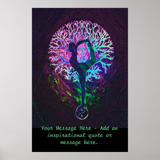 Customize this Poster - Yoga Tree (Front)
