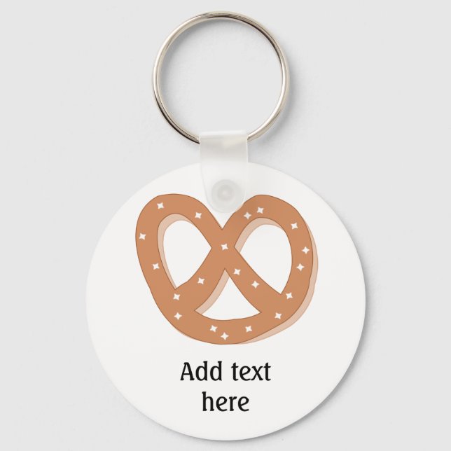 Customize this Pretzel Knot graphic Keychain (Front)
