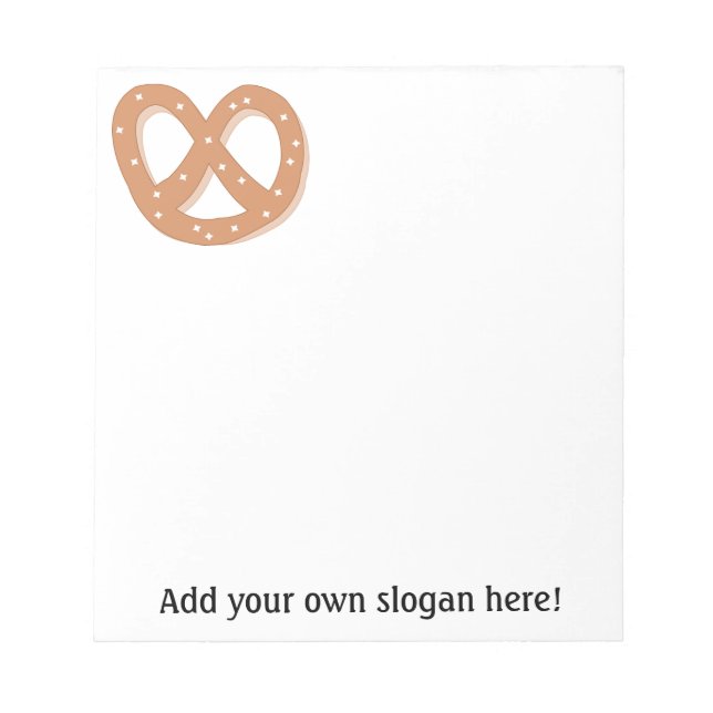 Customize this Pretzel Knot graphic Notepad (Front)