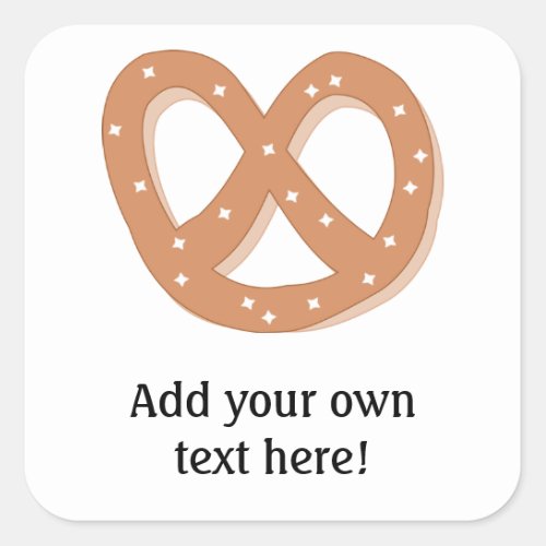 Customize this Pretzel Knot graphic Square Sticker