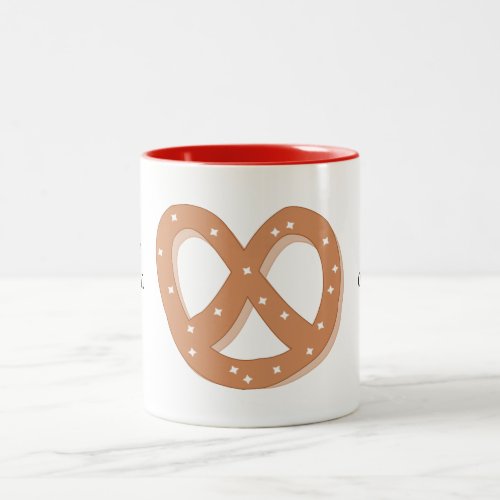 Customize this Pretzel Knot graphic Two_Tone Coffee Mug