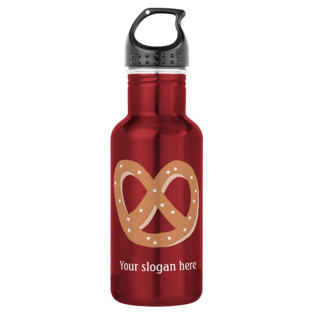 Customize this Pretzel Knot graphic Water Bottle (Front)