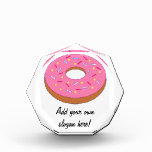 Customize This Ring Doughnut Graphic Acrylic Award at Zazzle