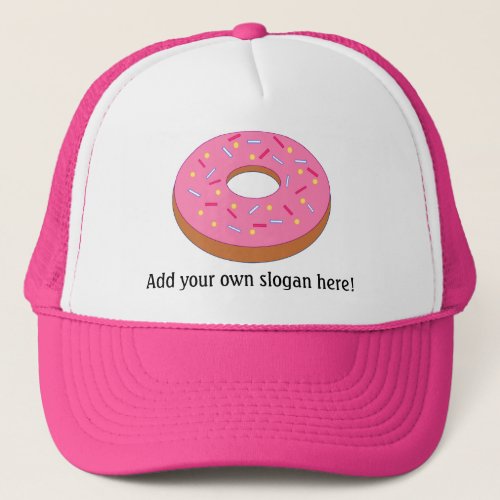 Customize this Ring Doughnut Graphic Trucker Hat