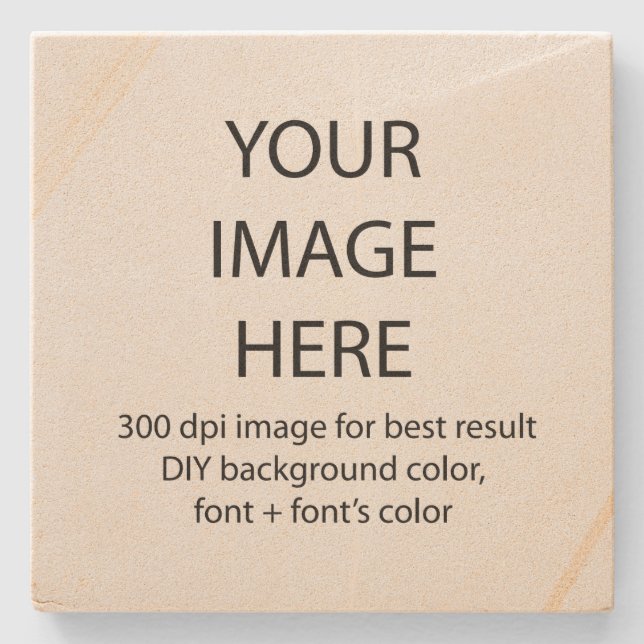 customize this sandstone coaster (Front)