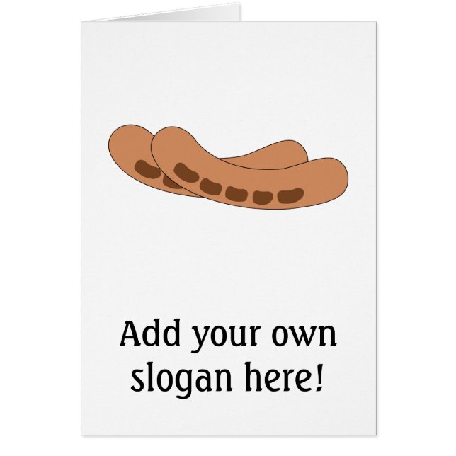 Customize this Sausages graphic Cards (Front)